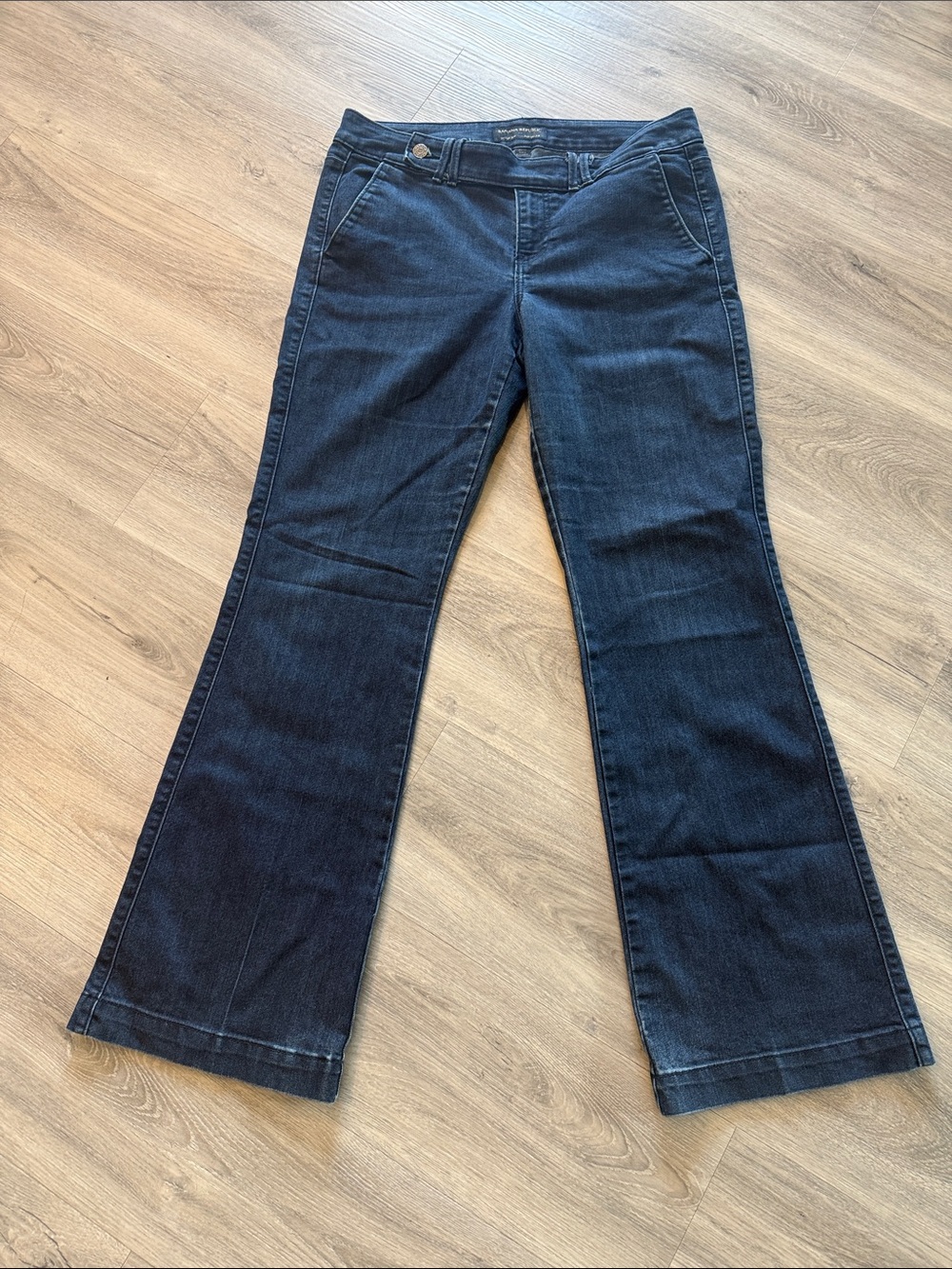 Banana Republic Dark Blue Wide-Leg Jeans size 30